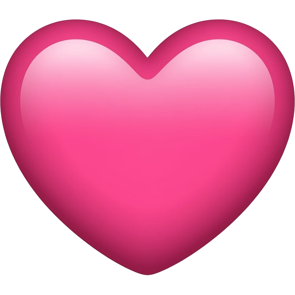 Emoji de coração rosa emoji