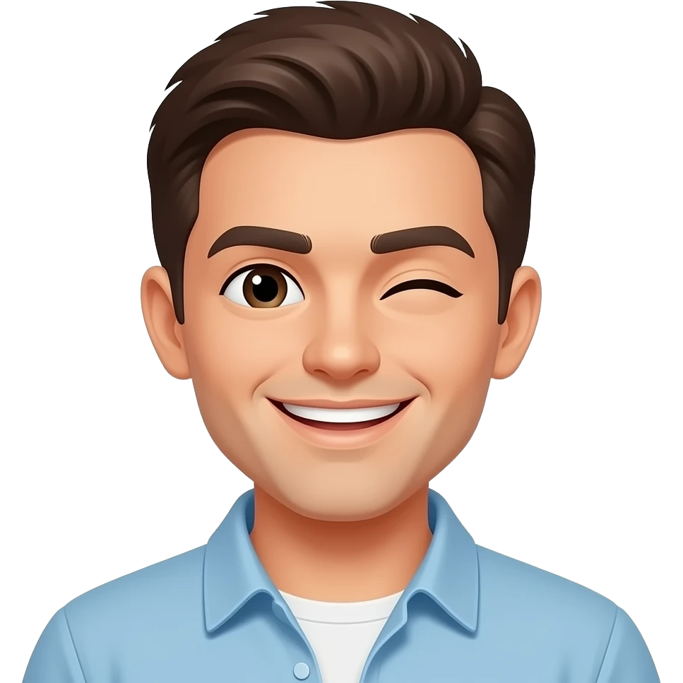 wink while smiling emoji