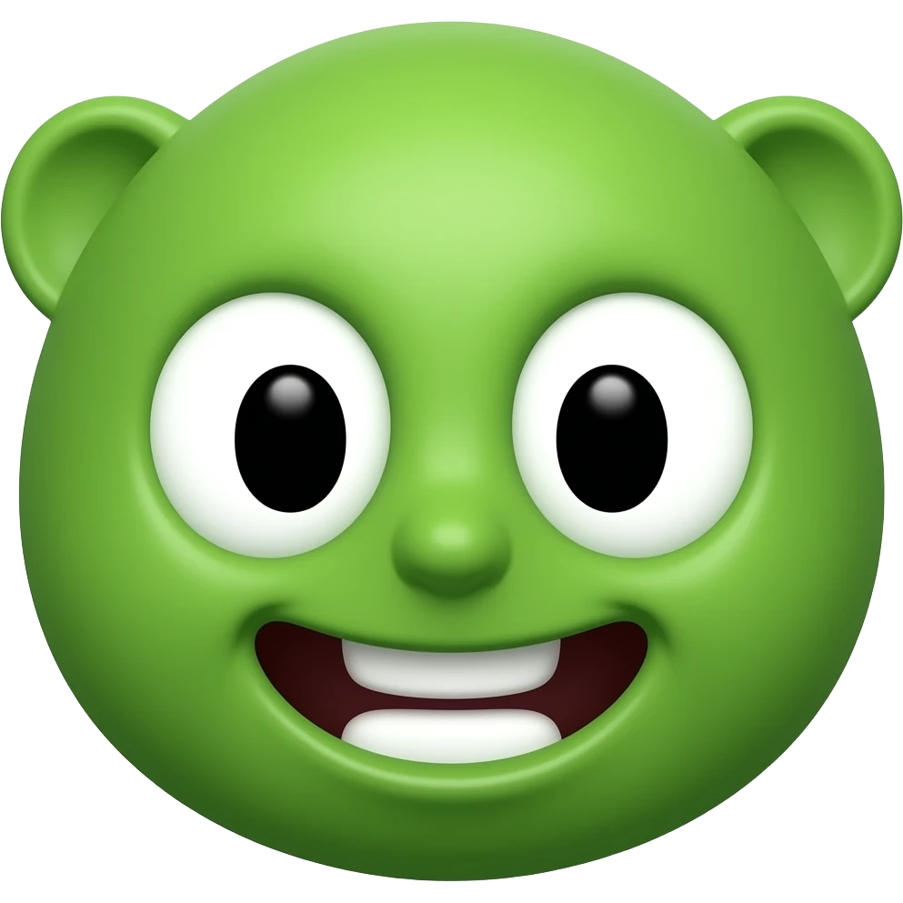 green cartoon characrter emoji