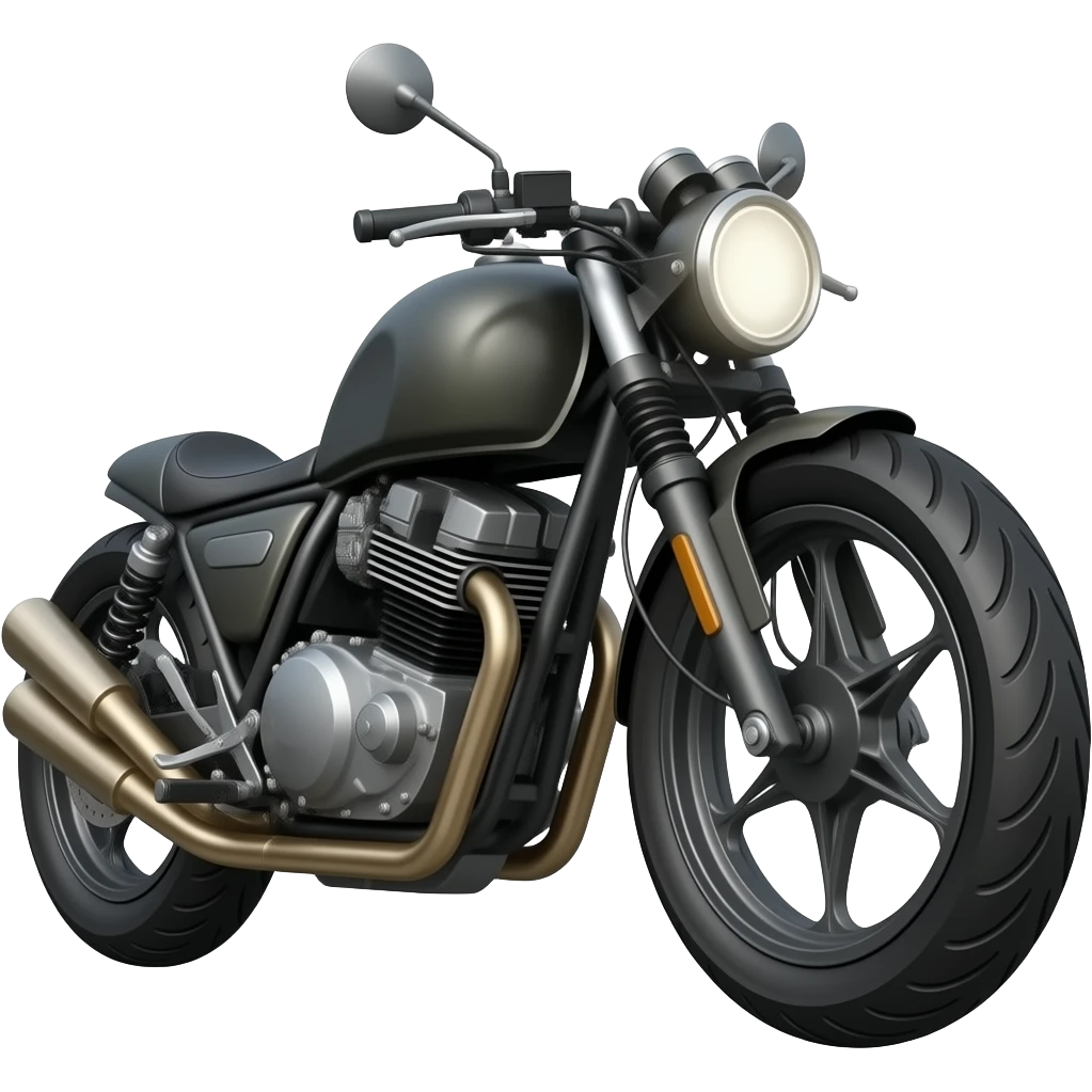 Stealth black bullet bike emoji emoji