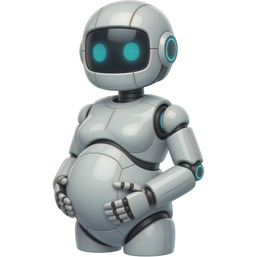 robô pregnant emoji