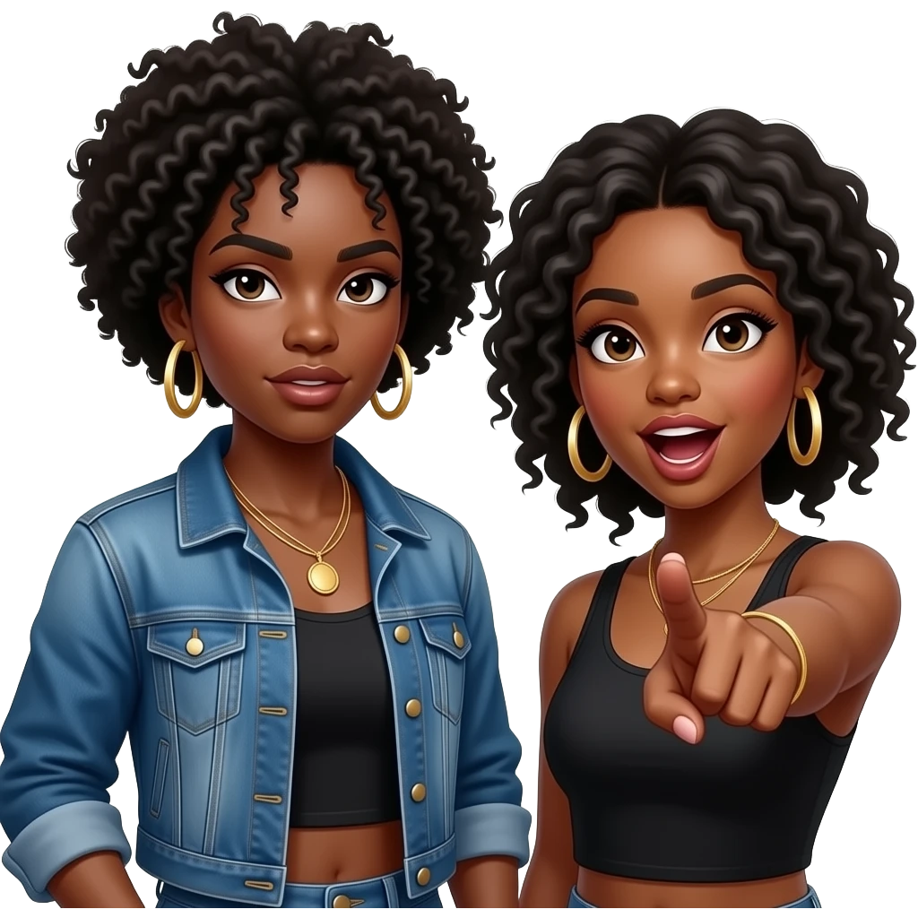 Black ghetto women saying stop playing with me emoji