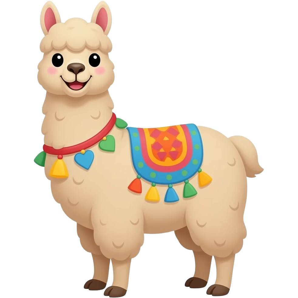 happy llama emoji