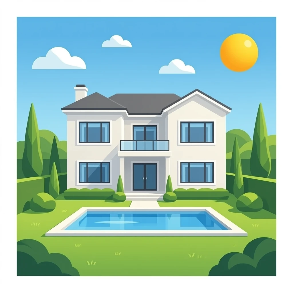 modern mansión png emoji