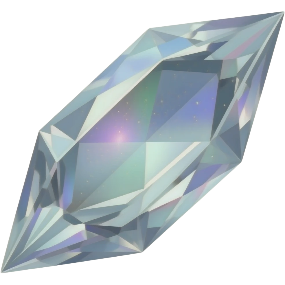 silver iridescent nebula crystal shard emoji