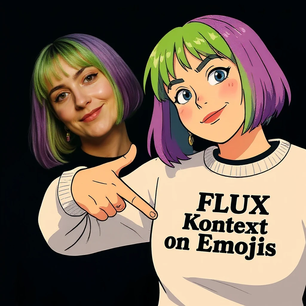 replace replicate to "emojis" and make the background black  emoji