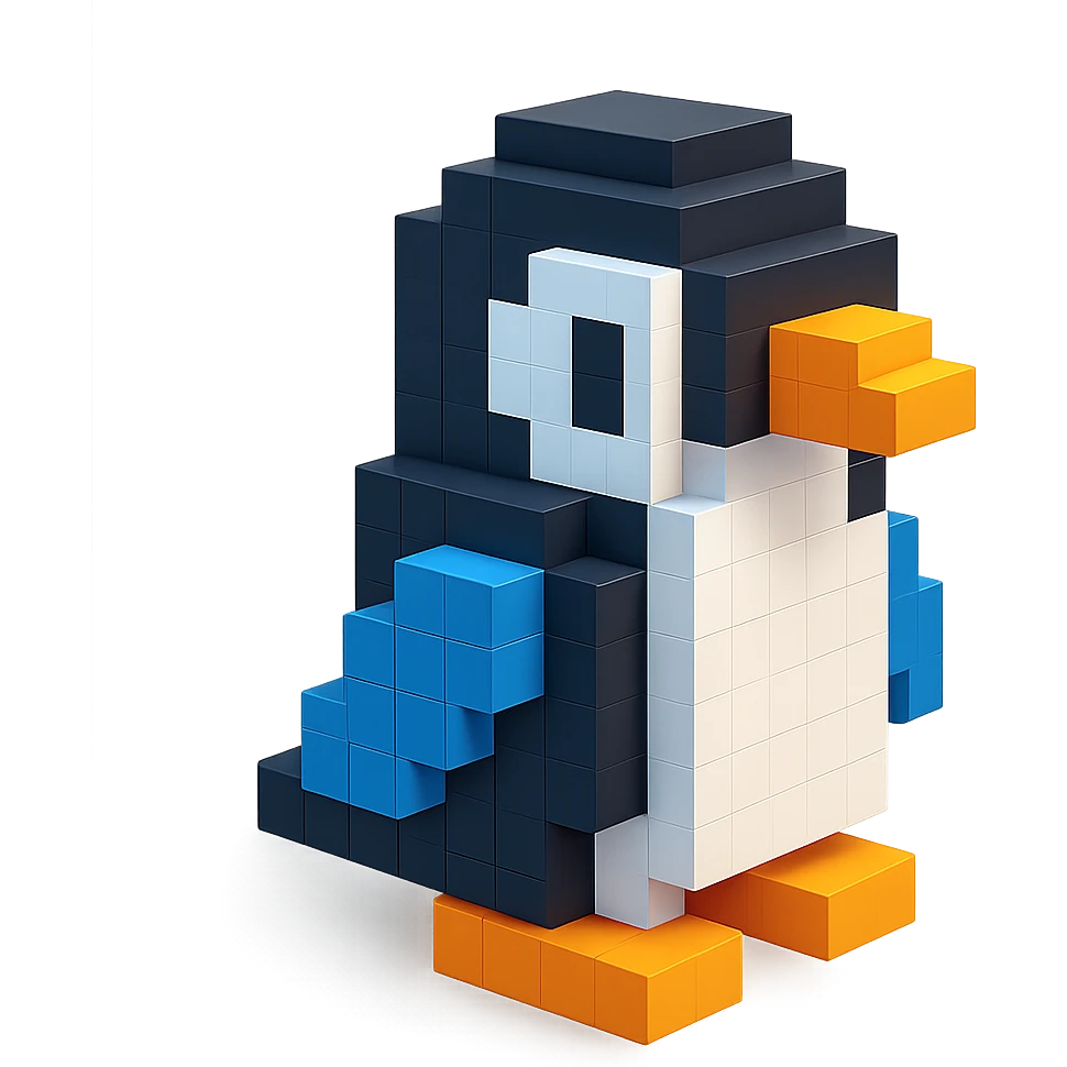 penguin, side view emoji