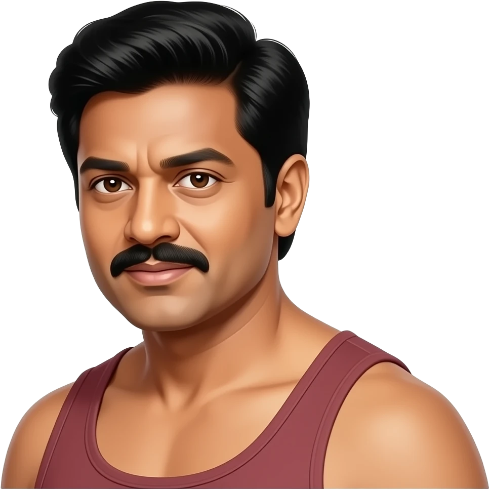 Mohanlal s shoulder slanded pose emoji