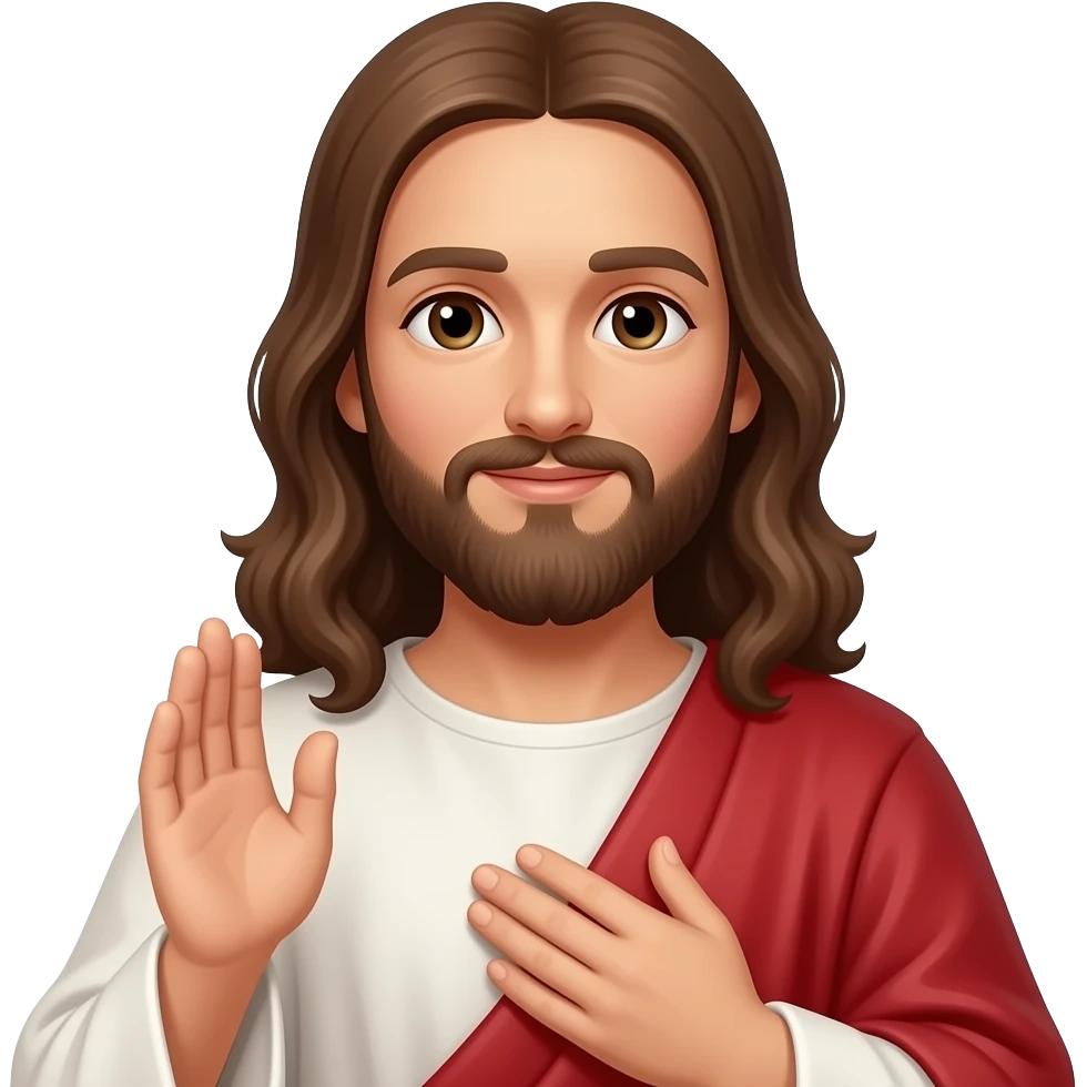 Jesus hallowing emoji