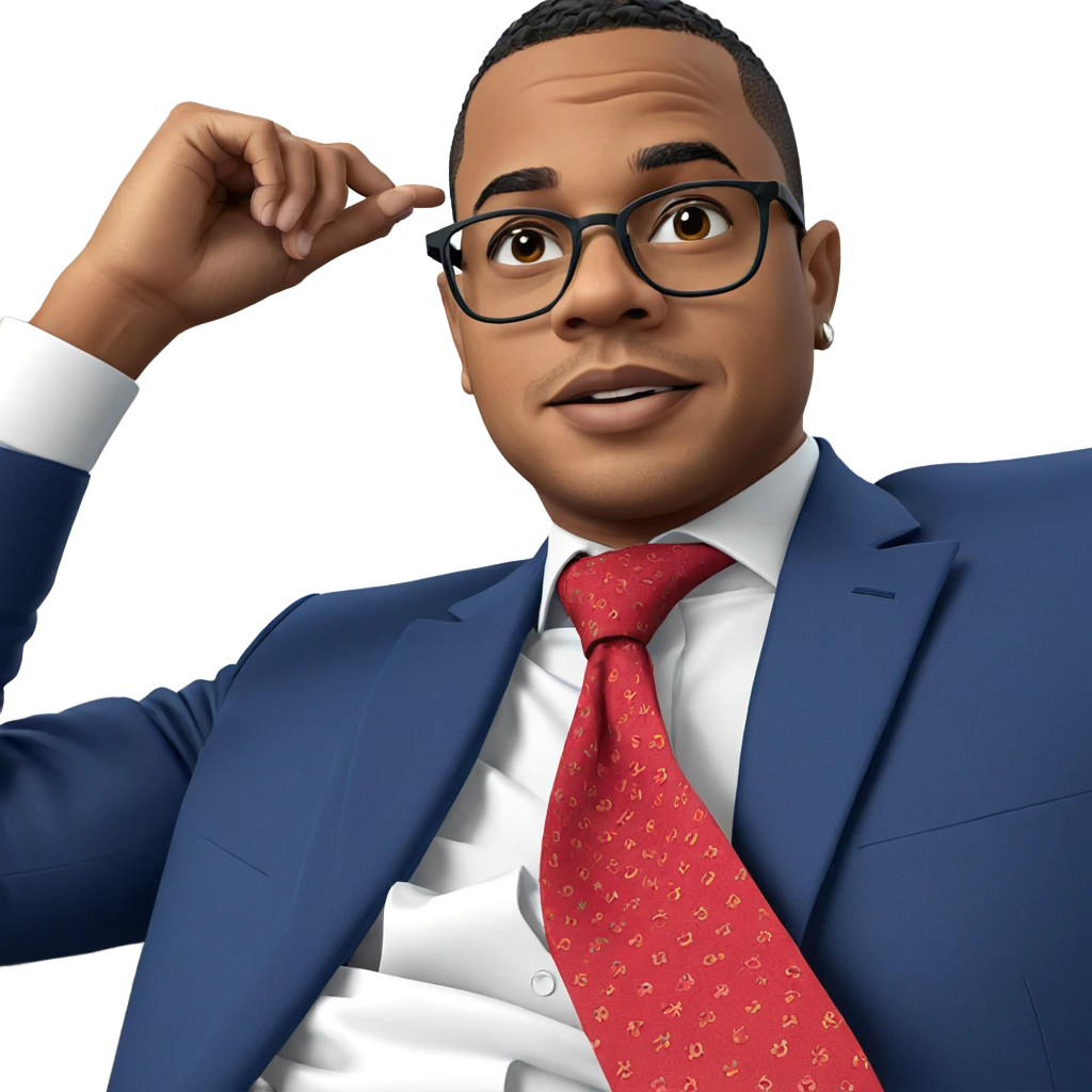 formally dressed young man emoji