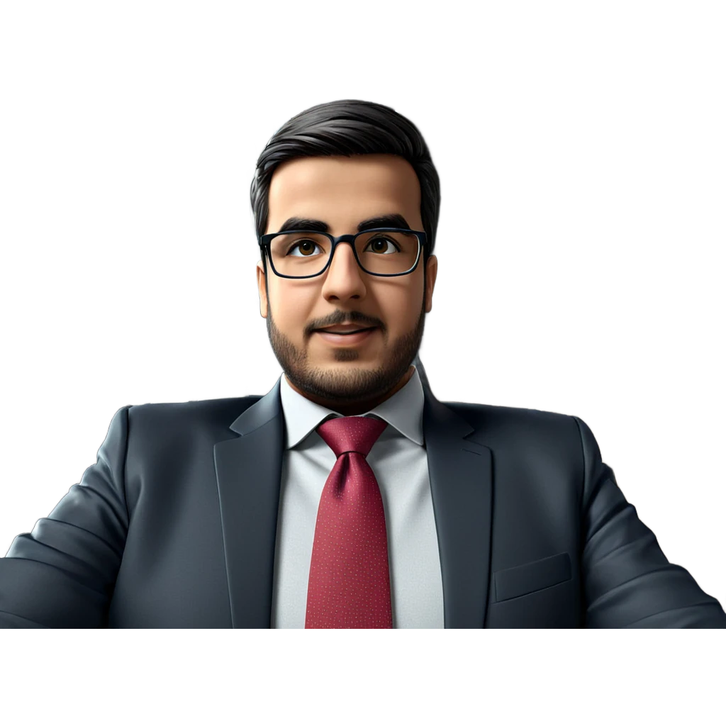 formal attire with glasses emoji