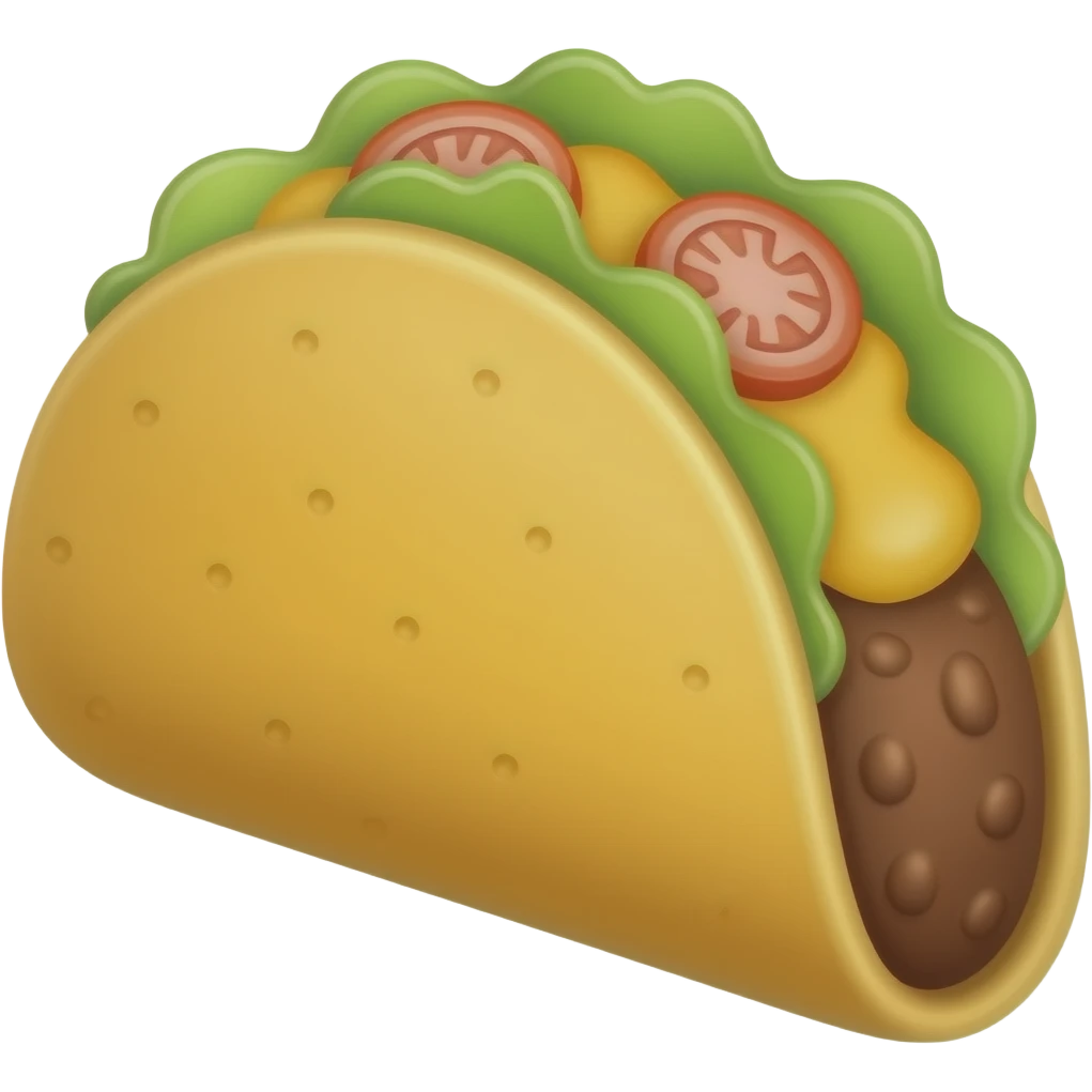 Gummy taco emoji