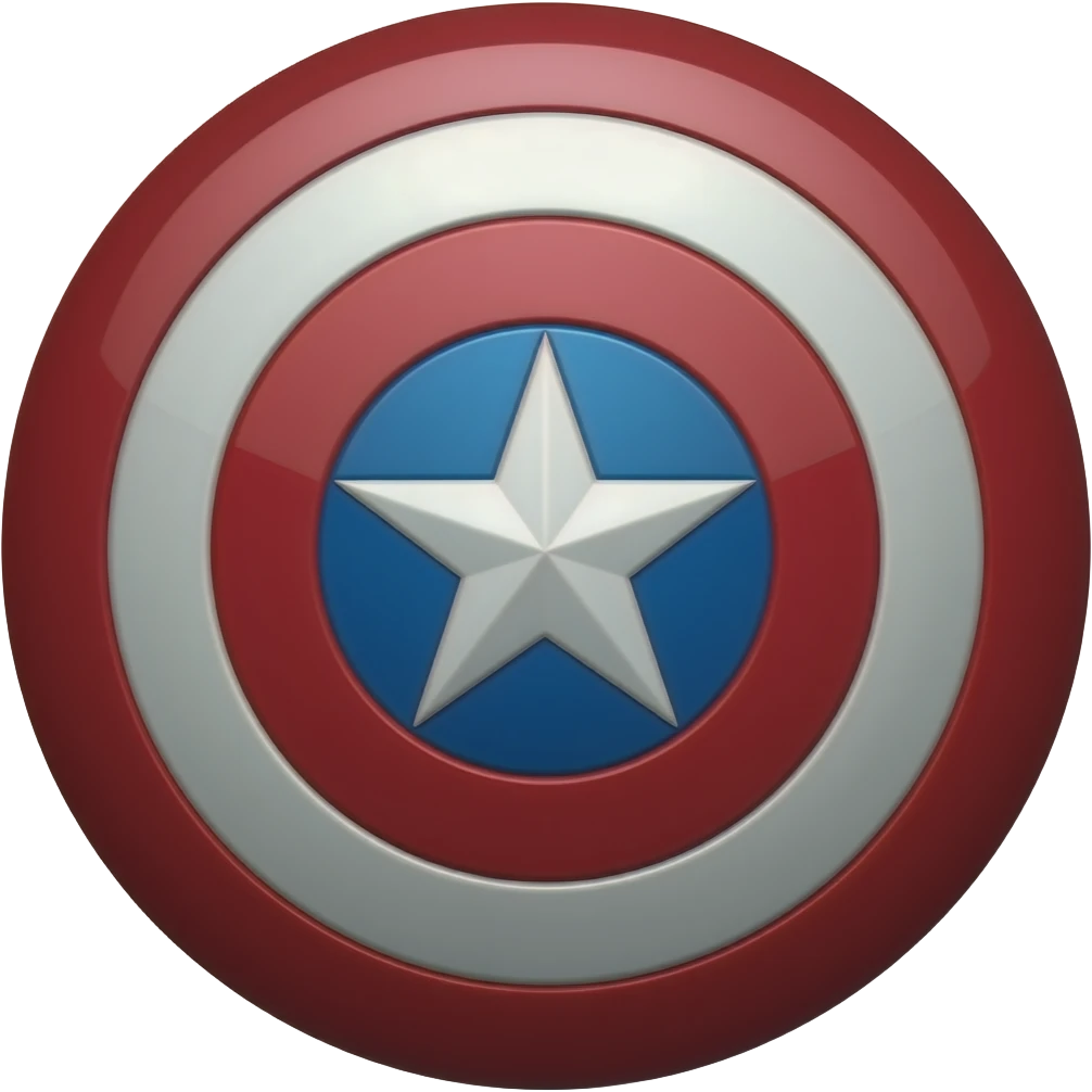 Captain america shield emoji