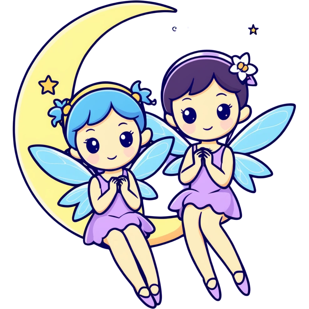 Moon Fairy Sisters emoji