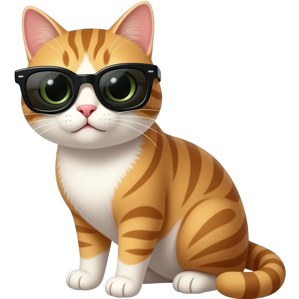Cat wearing sunglasses emoji