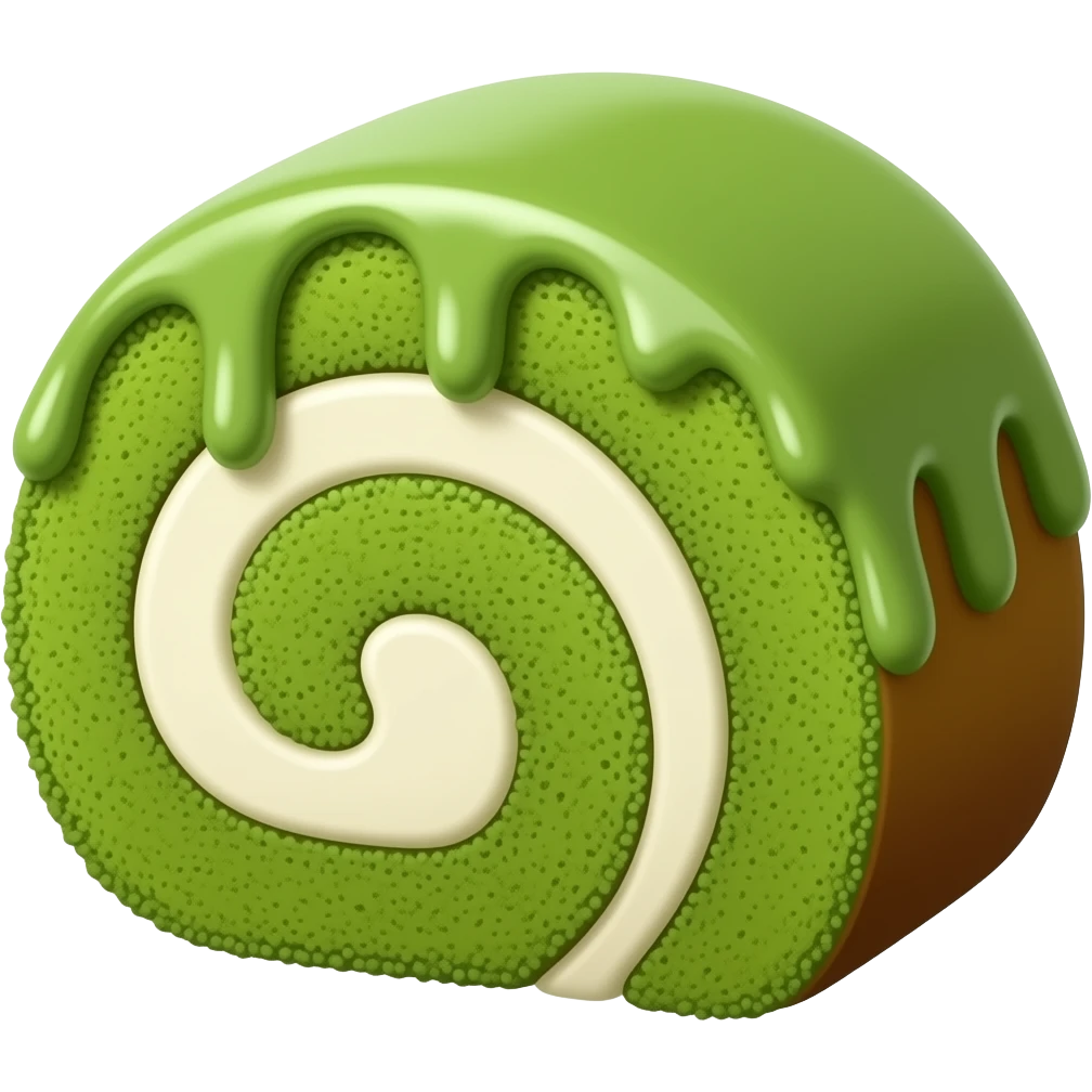 roll of matcha emoji