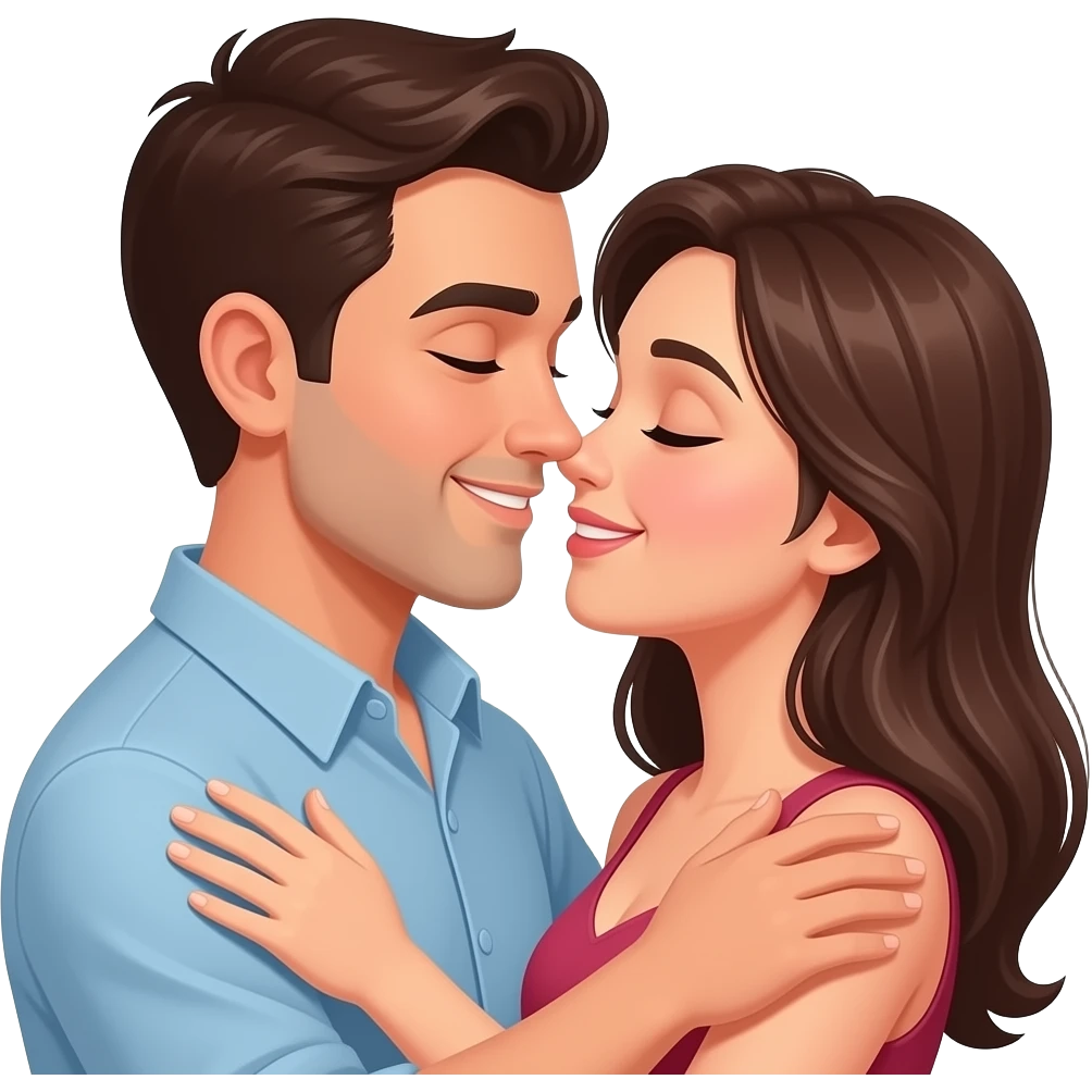 Married couple having sex emoji