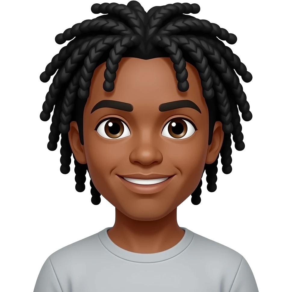 make him black dreads emoji