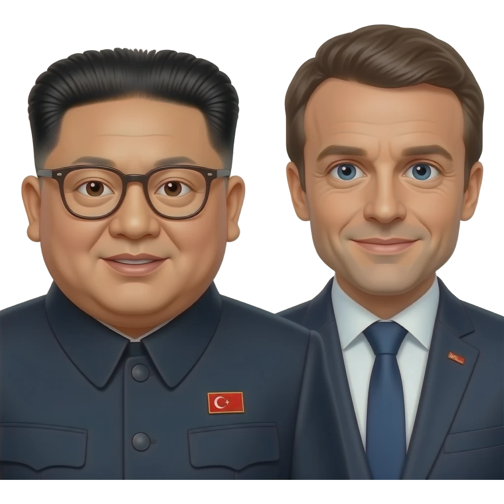 kim jong un metting macron emoji