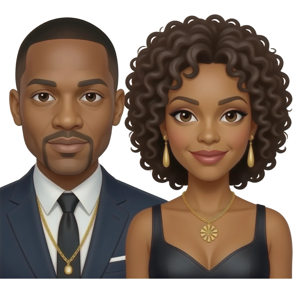 LL Cool J and Queen Latifah emoji