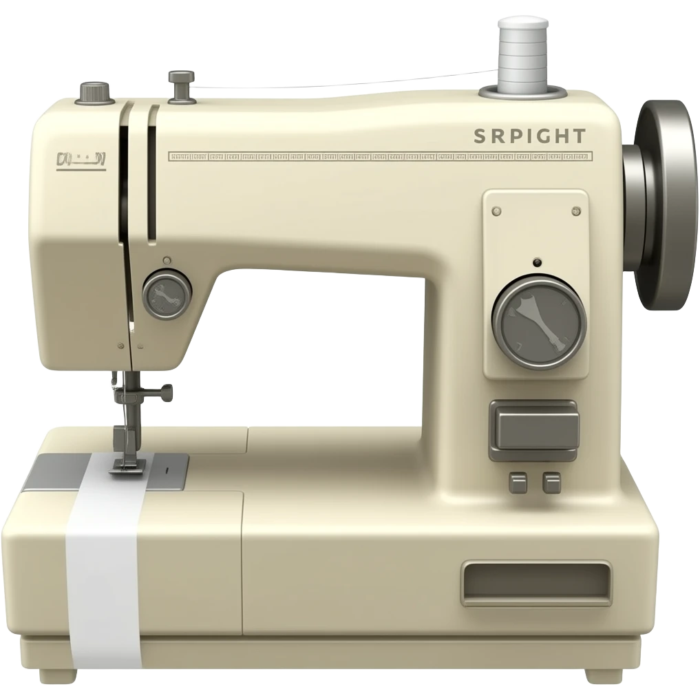 maquina de coser recta industrial color beige emoji