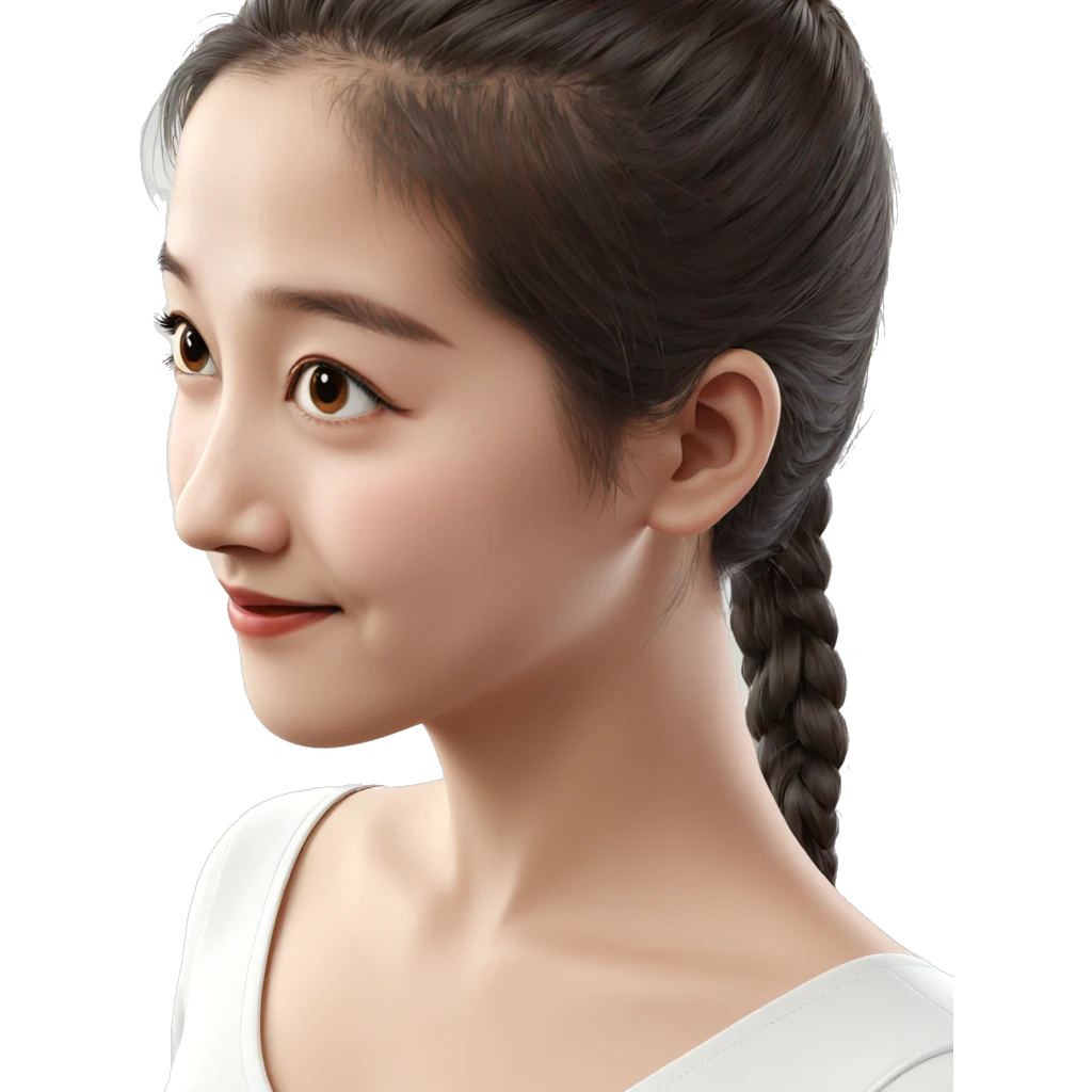 realistic portrait of a girl emoji
