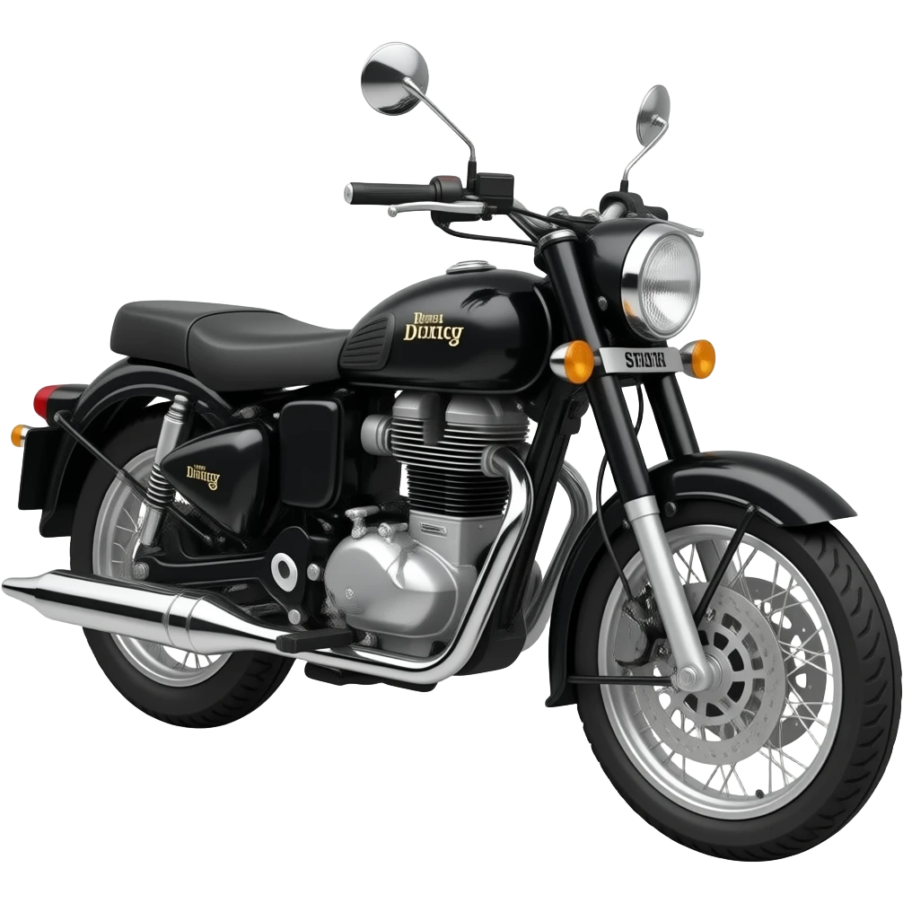 Royal Enfield classic 350 Stealth black emoji