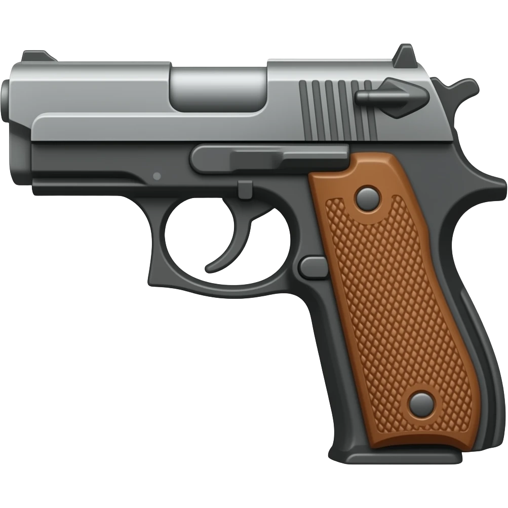 una pistola emoji