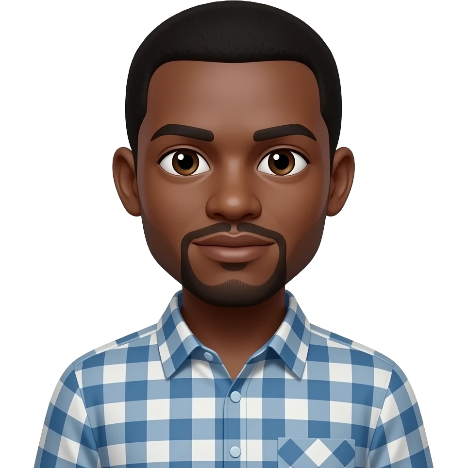 black man standing emoji