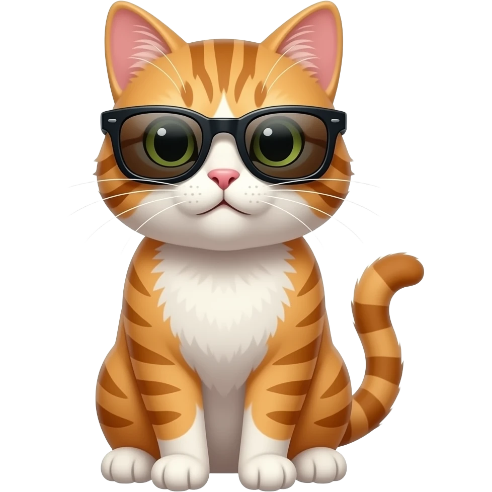 Cat wearing sunglasses emoji