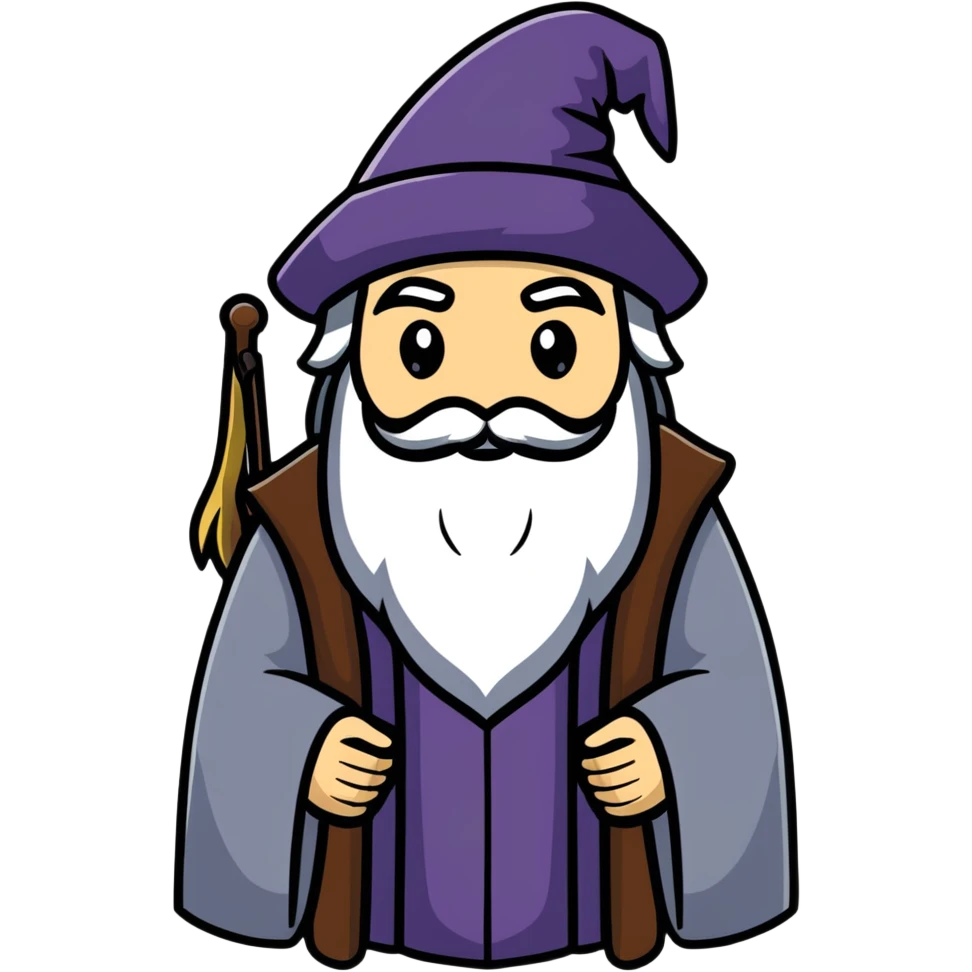 Dumbledore from Harry Potter emoji