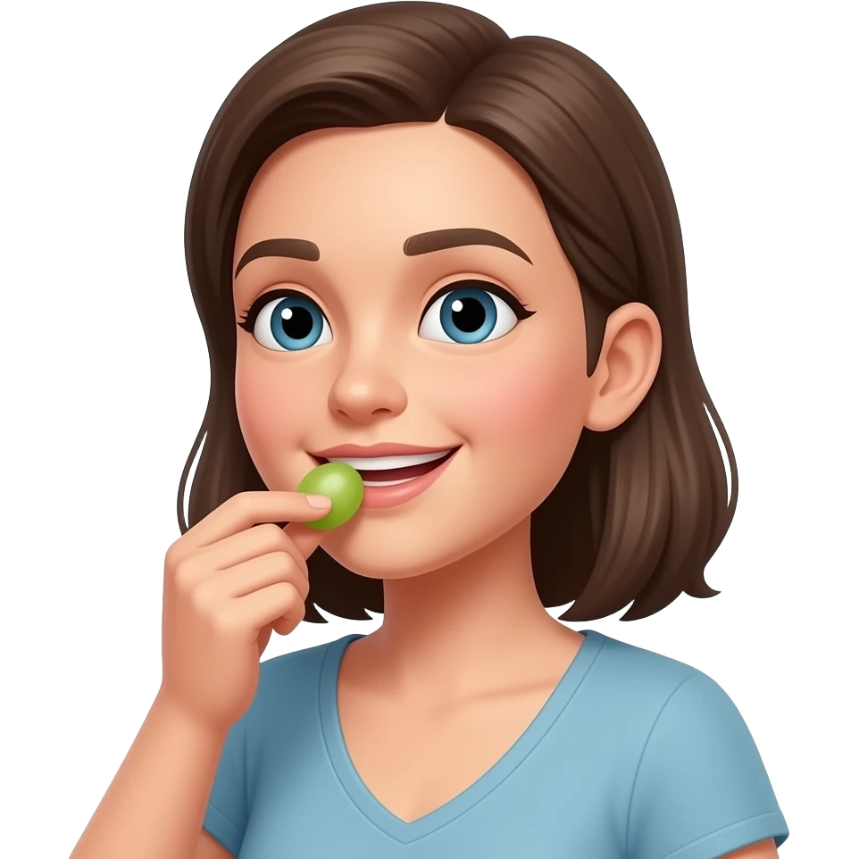 feeding grape emoji