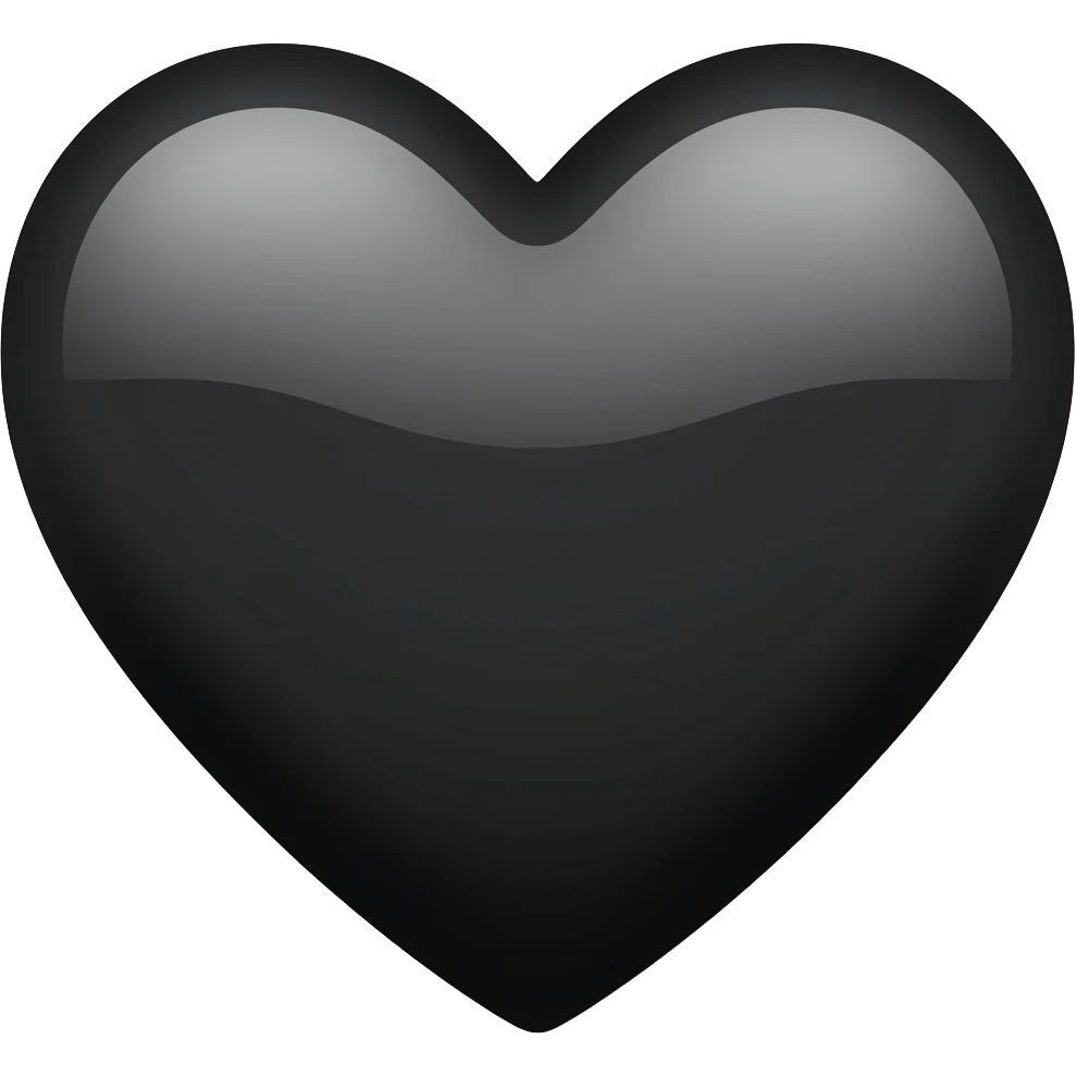 black heart emoji