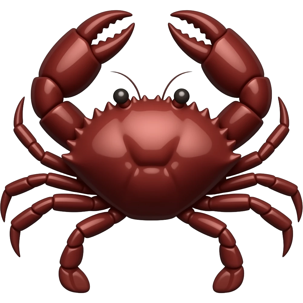 dark red  crab emoji