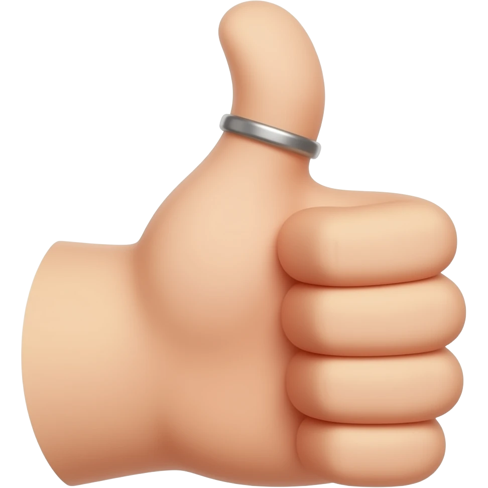 give thumb ups with ring in oppsite emoji