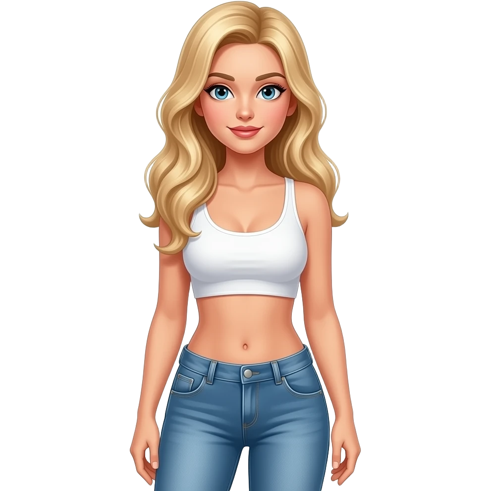 skinny blonde hot girl naked full body emoji