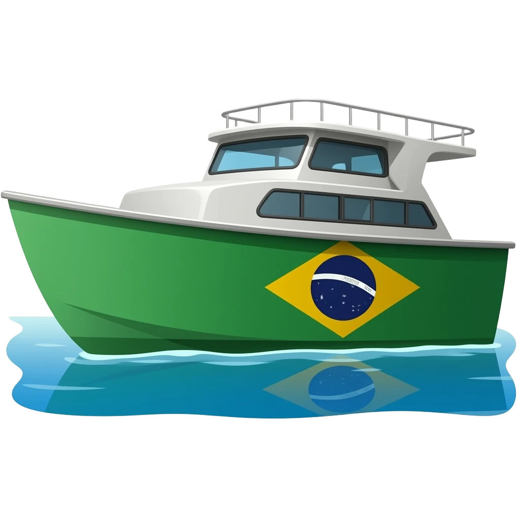 modern brazilianboat emoji