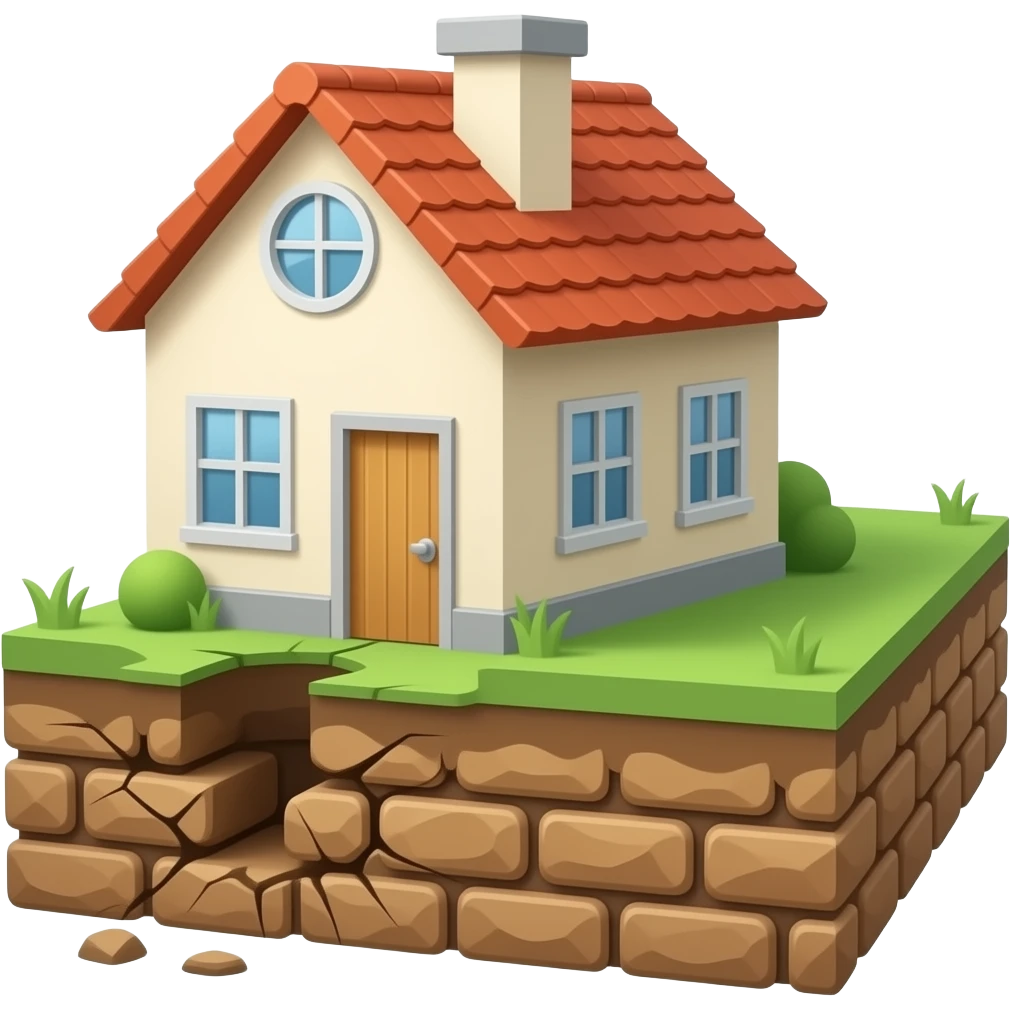 cracking house foundations emoji