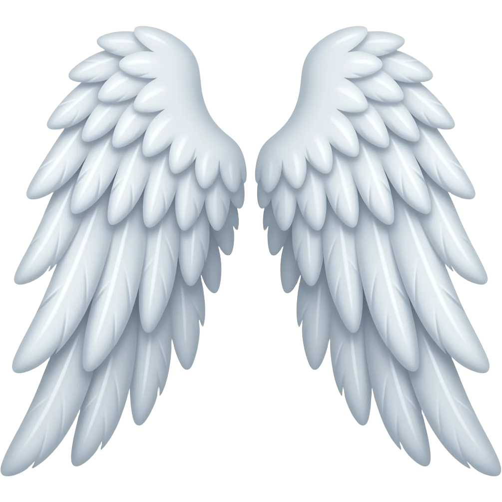 Two angel's wings emoji