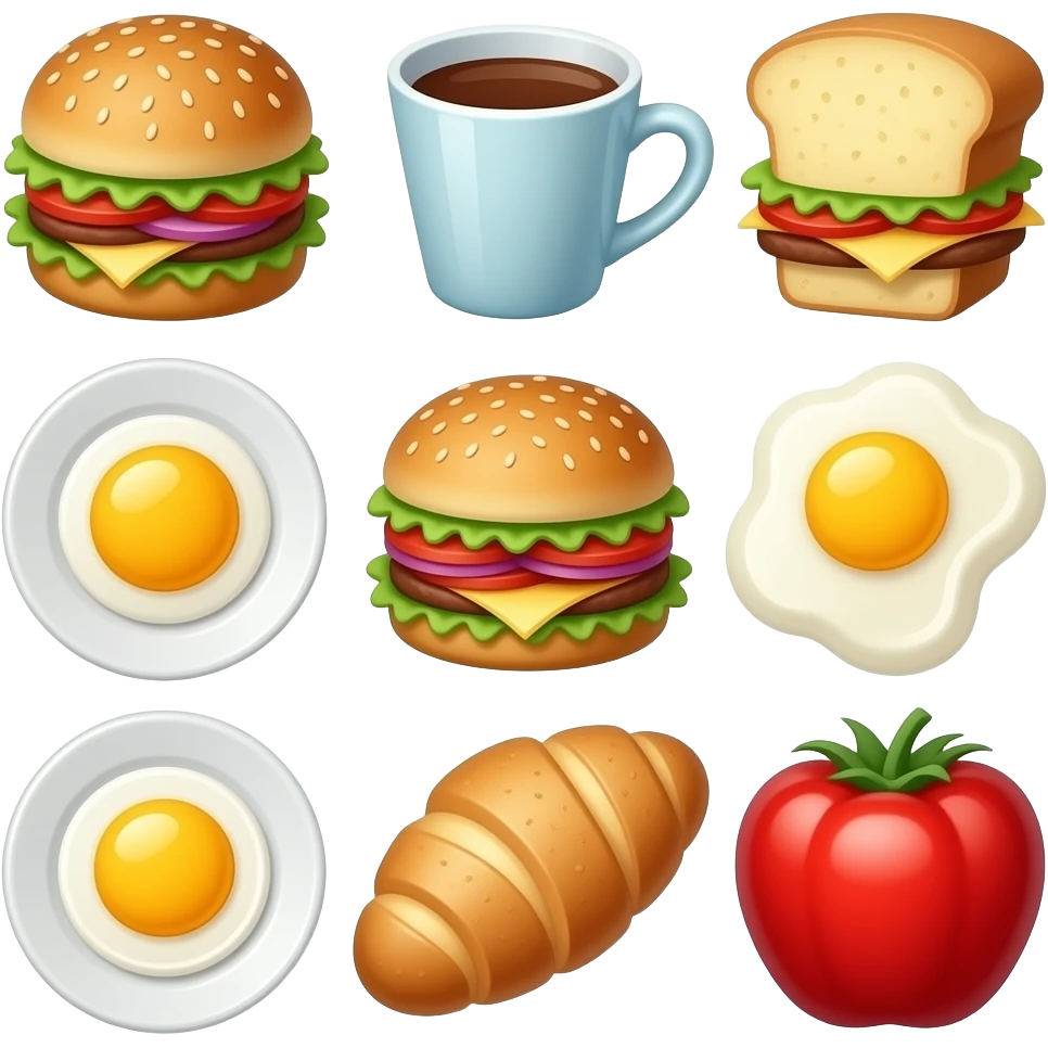How many breakfast foods emoji