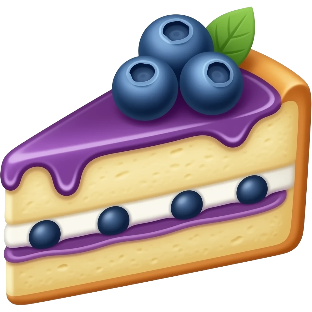 Make a blueberry shortcake emoji emoji