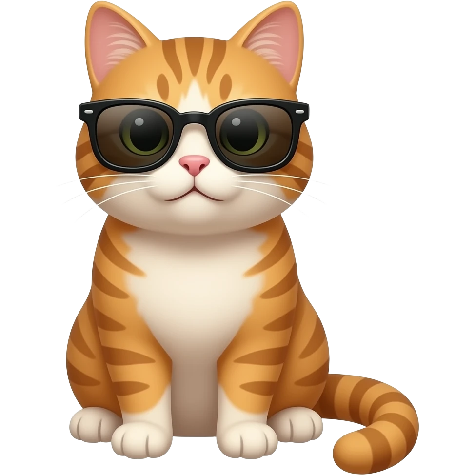 Cat wearing sunglasses emoji