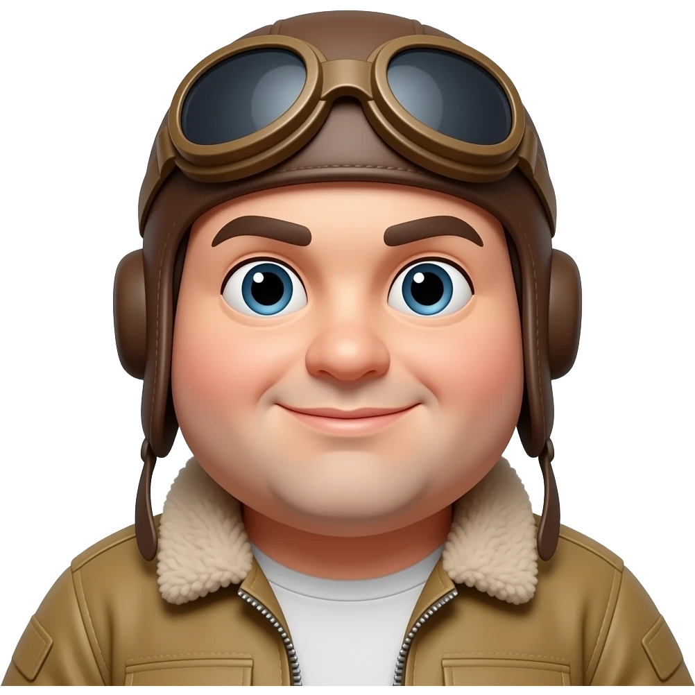 chubby aviator emoji