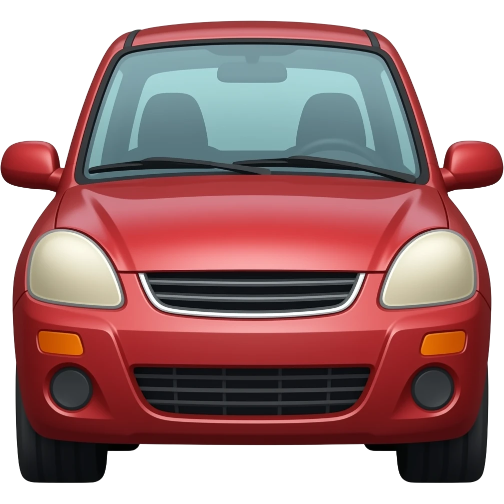 Dirty Red Car emoji