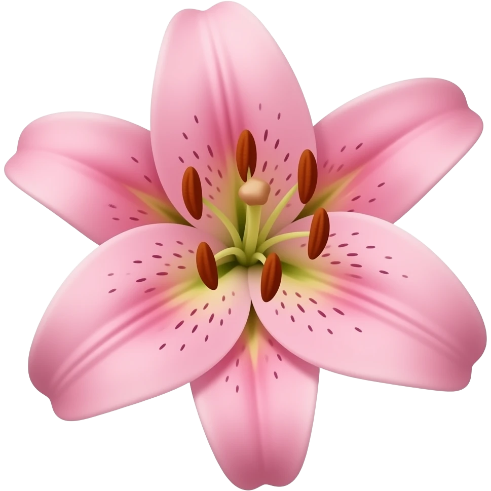 pink lily emoji