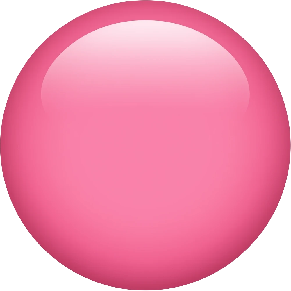 A pink circle emoji
