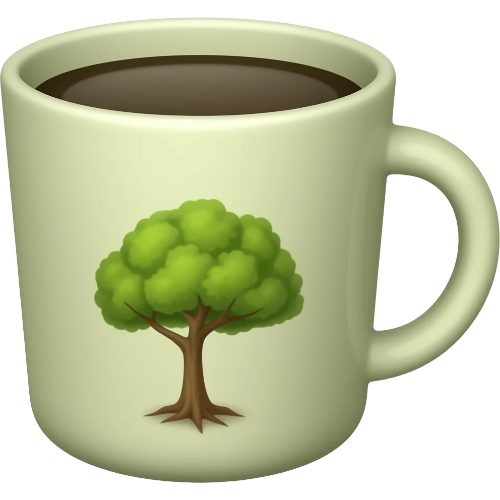 tree with cup emoji