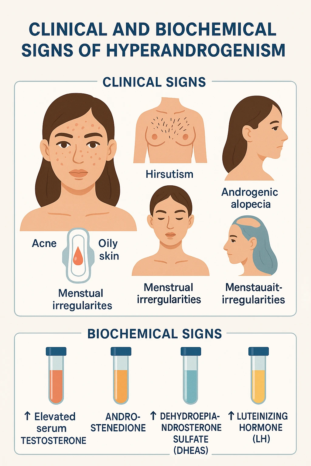 segni clinici e biochimici di iperandrogenismo emoji