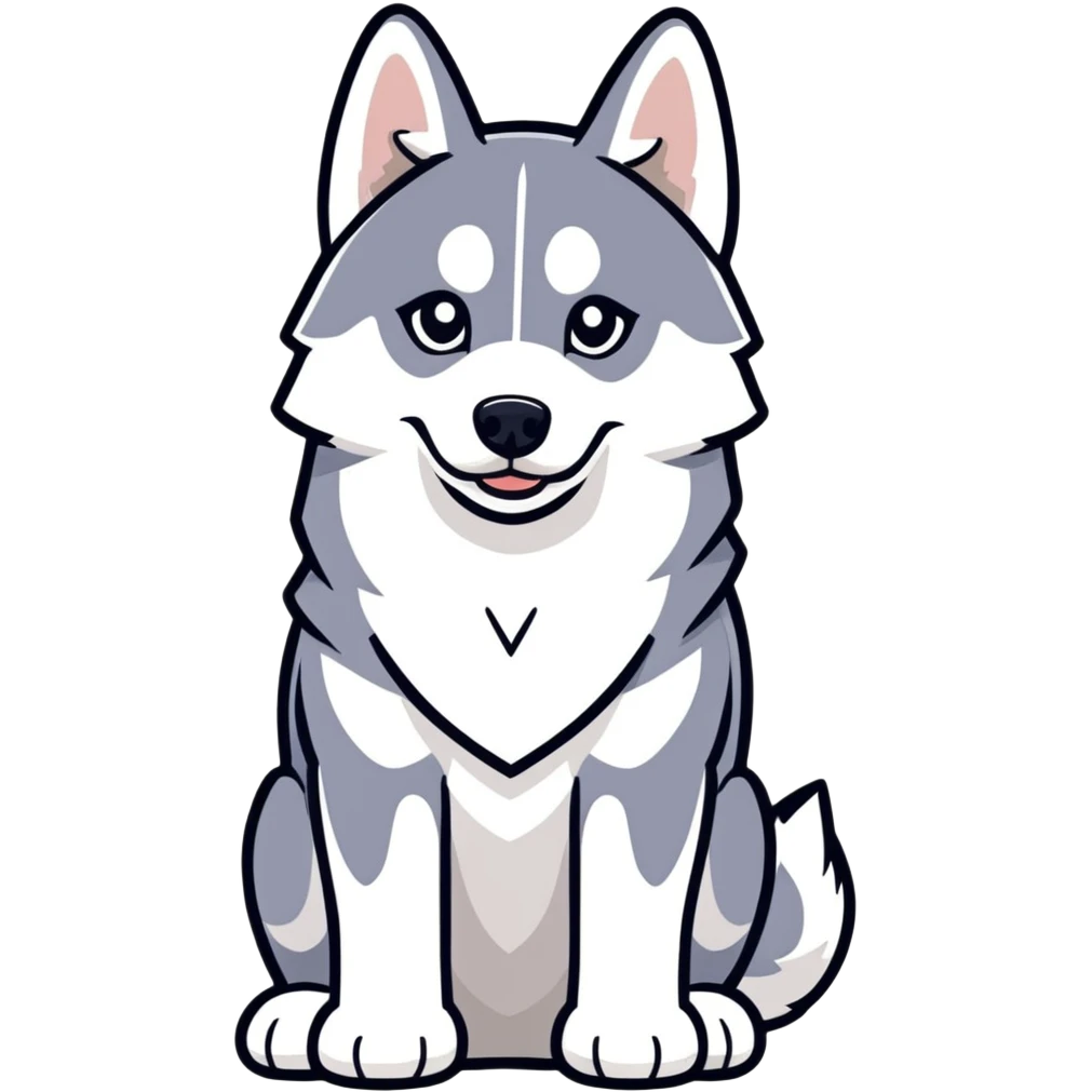 Siberian Husky emoji