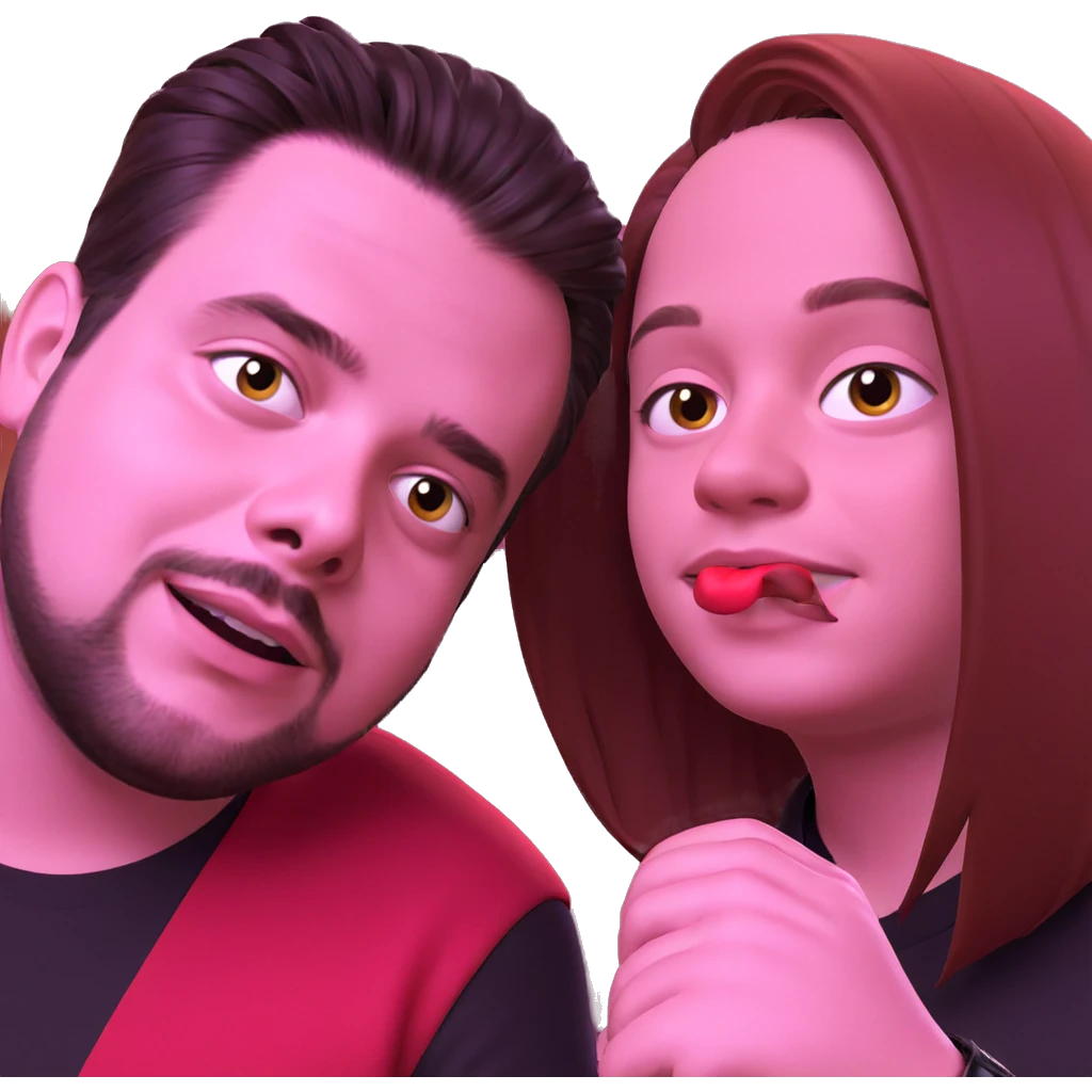 two boys in stylish attire emoji